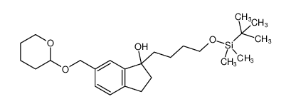 1-(4-((tert-butyldimethylsilyl)oxy)butyl)-6-(((tetrahydro-2H-pyran-2-yl)oxy)methyl)-2,3-dihydro-1H-inden-1-ol CAS:193819-55-5 manufacturer & supplier