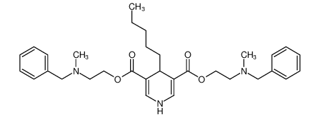 bis(2-(benzyl(methyl)amino)ethyl) 4-pentyl-1,4-dihydropyridine-3,5-dicarboxylate CAS:193822-07-0 manufacturer & supplier