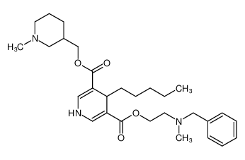 3-(2-(benzyl(methyl)amino)ethyl) 5-((1-methylpiperidin-3-yl)methyl) 4-pentyl-1,4-dihydropyridine-3,5-dicarboxylate CAS:193822-23-0 manufacturer & supplier