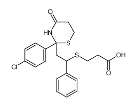 3-((2-(2-(4-chlorophenyl)-4-oxo-1,3-thiazinan-2-yl)-1-phenylethyl)thio)propanoic acid CAS:193827-75-7 manufacturer & supplier