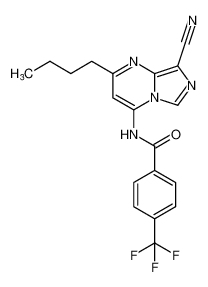 N-(2-butyl-8-cyanoimidazo[1,5-a]pyrimidin-4-yl)-4-(trifluoromethyl)benzamide CAS:193883-57-7 manufacturer & supplier