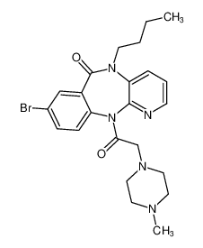 8-bromo-5-butyl-11-(2-(4-methylpiperazin-1-yl)acetyl)-5,11-dihydro-6H-benzo[e]pyrido[3,2-b][1,4]diazepin-6-one CAS:193888-21-0 manufacturer & supplier