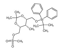 Methanesulfonic acid (4R,5S,6S)-6-(tert-butyl-diphenyl-silanyloxymethyl)-2,2,5-trimethyl-[1,3]dioxan-4-ylmethyl ester CAS:193890-08-3 manufacturer & supplier