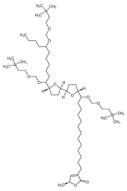 (S)-3-[(R)-13-{(2R,5R,2'R,5'R)-5'-[(1R,7S)-1,7-Bis-(2-trimethylsilanyl-ethoxymethoxy)-undecyl]-octahydro-[2,2']bifuranyl-5-yl}-13-(2-trimethylsilanyl-ethoxymethoxy)-tridecyl]-5-methyl-5H-furan-2-one CAS:193948-94-6 manufacturer & supplier