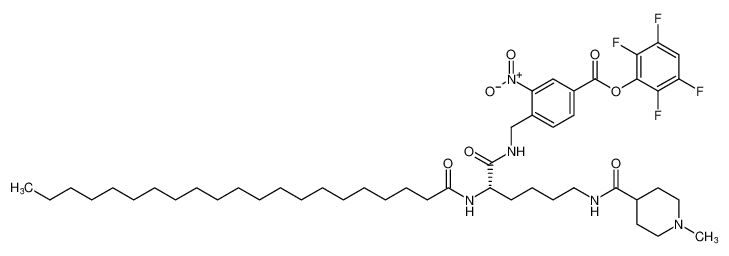 2,3,5,6-tetrafluorophenyl (S)-4-((2-henicosanamido-6-(1-methylpiperidine-4-carboxamido)hexanamido)methyl)-3-nitrobenzoate CAS:193949-28-9 manufacturer & supplier