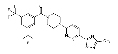 (3,5-bis(trifluoromethyl)phenyl)(4-(6-(3-methyl-1,2,4-thiadiazol-5-yl)pyridazin-3-yl)piperazin-1-yl)methanone CAS:193955-47-4 manufacturer & supplier