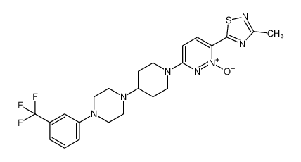 6-(3-methyl-1,2,4-thiadiazol-5-yl)-3-(4-(4-(3-(trifluoromethyl)phenyl)piperazin-1-yl)piperidin-1-yl)pyridazine 1-oxide CAS:193955-52-1 manufacturer & supplier