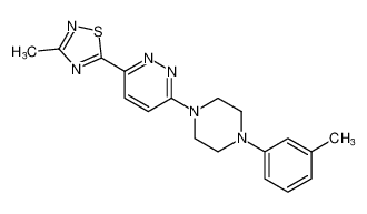 3-methyl-5-(6-(4-(m-tolyl)piperazin-1-yl)pyridazin-3-yl)-1,2,4-thiadiazole CAS:193955-57-6 manufacturer & supplier