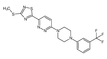 3-(methylthio)-5-(6-(4-(3-(trifluoromethyl)phenyl)piperazin-1-yl)pyridazin-3-yl)-1,2,4-thiadiazole CAS:193955-59-8 manufacturer & supplier