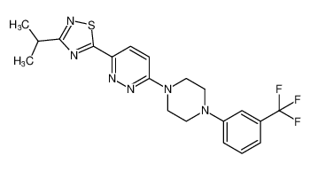 3-isopropyl-5-(6-(4-(3-(trifluoromethyl)phenyl)piperazin-1-yl)pyridazin-3-yl)-1,2,4-thiadiazole CAS:193955-74-7 manufacturer & supplier