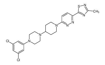 5-(6-(4-(4-(3,5-dichlorophenyl)piperazin-1-yl)piperidin-1-yl)pyridazin-3-yl)-3-methyl-1,2,4-thiadiazole CAS:193957-13-0 manufacturer & supplier