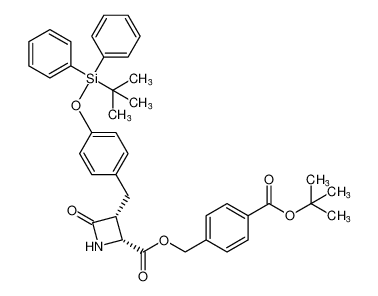 2-Azetidinecarboxylic acid,3-[[4-[[(1,1-dimethylethyl)diphenylsilyl]oxy]phenyl]methyl]-4-oxo-,[4-[(1,1-dimethylethoxy)carbonyl]phenyl]methyl ester, (2R,3R)-rel- CAS:193959-44-3 manufacturer & supplier