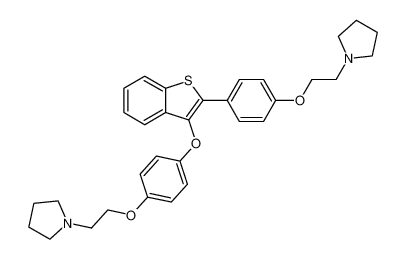 1-(2-(4-(3-(4-(2-(pyrrolidin-1-yl)ethoxy)phenoxy)benzo[b]thiophen-2-yl)phenoxy)ethyl)pyrrolidine CAS:193960-73-5 manufacturer & supplier