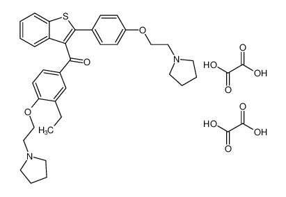 (3-ethyl-4-(2-(pyrrolidin-1-yl)ethoxy)phenyl)(2-(4-(2-(pyrrolidin-1-yl)ethoxy)phenyl)benzo[b]thiophen-3-yl)methanone dioxalate CAS:193962-62-8 manufacturer & supplier