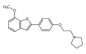 7-Methoxy-2-[4-[2-(1-pyrrolidinyl)ethoxy]phenyl]benzo[b]thiophene CAS:193965-37-6 manufacturer & supplier