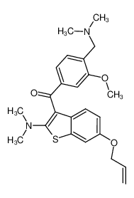 6-Allyloxy-2-(dimethylamino)benzo[b]thiophen-3-yl 4-(Dimethylamino)methyl-3-methoxyphenyl Ketone CAS:193965-75-2 manufacturer & supplier