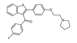 4-fluorophenyl 2-[4-[2-(1-pyrrolidinyl)ethoxy]phenyl]benzo[b]thiophen-3-yl ketone CAS:193966-49-3 manufacturer & supplier