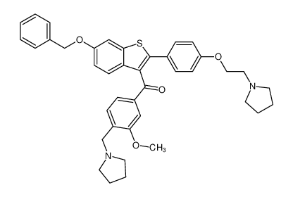 (6-(benzyloxy)-2-(4-(2-(pyrrolidin-1-yl)ethoxy)phenyl)benzo[b]thiophen-3-yl)(3-methoxy-4-(pyrrolidin-1-ylmethyl)phenyl)methanone CAS:193966-76-6 manufacturer & supplier