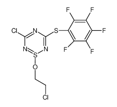 3-chloro-1-(2-chloroethoxy)-5-((perfluorophenyl)thio)-1l4,2,4,6-thiatriazine CAS:193969-98-1 manufacturer & supplier