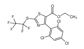 ethyl 2-((perfluoroethyl)thio)-4-(2,4,6-trichlorophenyl)thiazole-5-carboxylate CAS:193975-93-8 manufacturer & supplier