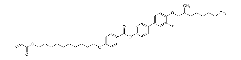 3'-fluoro-4'-((2-methyloctyl)oxy)-[1,1'-biphenyl]-4-yl 4-((10-(acryloyloxy)decyl)oxy)benzoate CAS:193977-64-9 manufacturer & supplier