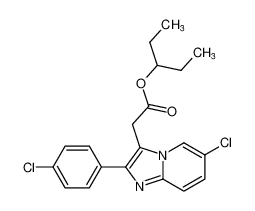 pentan-3-yl 2-(6-chloro-2-(4-chlorophenyl)imidazo[1,2-a]pyridin-3-yl)acetate CAS:193979-60-1 manufacturer & supplier