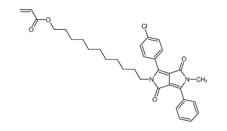 11-(3-(4-chlorophenyl)-5-methyl-1,4-dioxo-6-phenyl-4,5-dihydropyrrolo[3,4-c]pyrrol-2(1H)-yl)undecyl acrylate CAS:194029-72-6 manufacturer & supplier