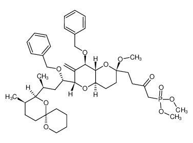 dimethyl (4-((2S,4aR,6S,8R,8aR)-8-(benzyloxy)-6-((1S,3S)-1-(benzyloxy)-3-((2S,3R,6S)-3-methyl-1,7-dioxaspiro[5.5]undecan-2-yl)butyl)-2-methoxy-7-methyleneoctahydropyrano[3,2-b]pyran-2-yl)-2-oxobutyl)phosphonate CAS:194039-22-0 manufacturer &