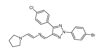 (E)-1-(2-(4-bromophenyl)-5-(4-chlorophenyl)-2H-1,2,3-triazol-4-yl)-N-((E)-2-(pyrrolidin-1-yl)vinyl)methanimine CAS:194089-70-8 manufacturer & supplier