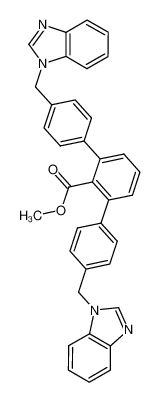 4,4'-Bis-benzoimidazol-1-ylmethyl-[1,1';3',1']terphenyl-2'-carboxylic acid methyl ester CAS:194091-85-5 manufacturer & supplier