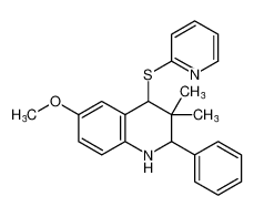 6-methoxy-3,3-dimethyl-2-phenyl-4-(pyridin-2-ylthio)-1,2,3,4-tetrahydroquinoline CAS:194099-71-3 manufacturer & supplier