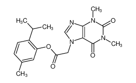 Purine-7-acetic acid, 1,2,3,6-tetrahydro-1,3-dimethyl-2,6-dioxo-, thymyl ester CAS:19410-29-8 manufacturer & supplier