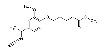 5-[4-(1-Azido-ethyl)-2-methoxy-phenoxy]-pentanoic acid methyl ester CAS:194143-39-0 manufacturer & supplier