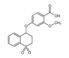 4-((1,1-dioxidothiochroman-4-yl)oxy)-2-methoxybenzoic acid CAS:194152-10-8 manufacturer & supplier