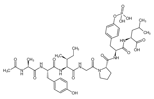 ((S)-2-((S)-1-(acetyl-L-alanyl-L-tyrosyl-L-isoleucylglycyl)pyrrolidine-2-carboxamido)-3-(4-(phosphonooxy)phenyl)propanoyl)-L-leucine CAS:194157-77-2 manufacturer & supplier