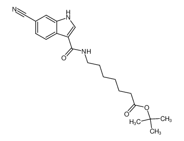 7-[(6-Cyano-1H-indole-3-carbonyl)-amino]-heptanoic acid tert-butyl ester CAS:194163-09-2 manufacturer & supplier