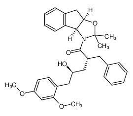 (2R,4S)-2-benzyl-5-(2,4-dimethoxyphenyl)-1-((3aS,8aR)-2,2-dimethyl-8,8a-dihydro-2H-indeno[1,2-d]oxazol-3(3aH)-yl)-4-hydroxypentan-1-one CAS:194204-23-4 manufacturer & supplier