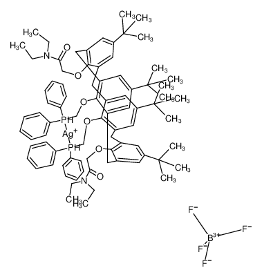 5,11,17,23-tetra-tert-butyl-25,27-bis(diethylcarbamoylmethoxy)-26,28-bis(diphenylphosphinomethoxy)calix[4]arenesilver(I) tetrafluoroborate CAS:194208-83-8 manufacturer & supplier