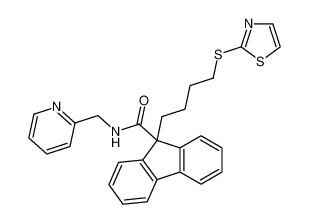 N-(pyridin-2-ylmethyl)-9-(4-(thiazol-2-ylthio)butyl)-9H-fluorene-9-carboxamide CAS:194212-82-3 manufacturer & supplier