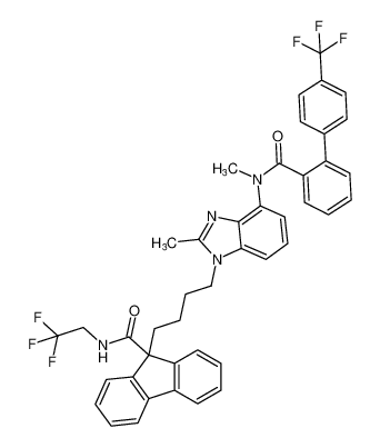 9-(4-(2-methyl-4-(N-methyl-4'-(trifluoromethyl)-[1,1'-biphenyl]-2-carboxamido)-1H-benzo[d]imidazol-1-yl)butyl)-N-(2,2,2-trifluoroethyl)-9H-fluorene-9-carboxamide CAS:194213-92-8 manufacturer & supplier