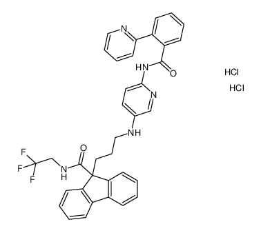 9-(3-((6-(2-(pyridin-2-yl)benzamido)pyridin-3-yl)amino)propyl)-N-(2,2,2-trifluoroethyl)-9H-fluorene-9-carboxamide dihydrochloride CAS:194214-02-3 manufacturer & supplier