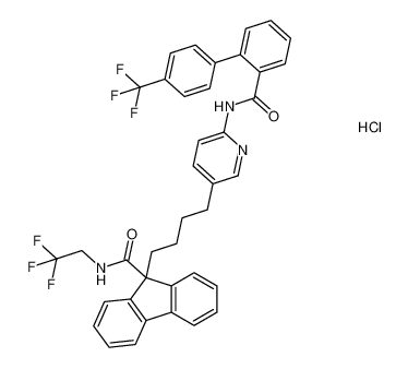 N-(2,2,2-trifluoroethyl)-9-(4-(6-(4'-(trifluoromethyl)-[1,1'-biphenyl]-2-carboxamido)pyridin-3-yl)butyl)-9H-fluorene-9-carboxamide hydrochloride CAS:194215-18-4 manufacturer & supplier