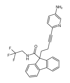 9-(4-(5-aminopyridin-2-yl)but-3-yn-1-yl)-N-(2,2,2-trifluoroethyl)-9H-fluorene-9-carboxamide CAS:194219-44-8 manufacturer & supplier