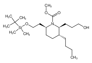 (2S,3R,6S)-3-Butyl-6-[2-(tert-butyl-dimethyl-silanyloxy)-ethyl]-2-(3-hydroxy-propyl)-piperidine-1-carboxylic acid methyl ester CAS:194226-84-1 manufacturer & supplier