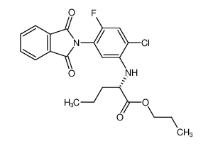 propyl (S)-2-((2-chloro-5-(1,3-dioxoisoindolin-2-yl)-4-fluorophenyl)amino)pentanoate CAS:194231-13-5 manufacturer & supplier