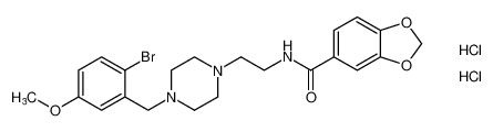 N-(2-(4-(2-bromo-5-methoxybenzyl)piperazin-1-yl)ethyl)benzo[d][1,3]dioxole-5-carboxamide dihydrochloride CAS:194233-16-4 manufacturer & supplier