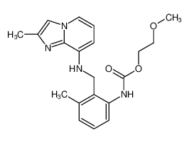 2-methoxyethyl (3-methyl-2-(((2-methylimidazo[1,2-a]pyridin-8-yl)amino)methyl)phenyl)carbamate CAS:194234-24-7 manufacturer & supplier