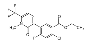 ethyl 2-chloro-4-fluoro-5-(1-methyl-2-oxo-6-(trifluoromethyl)-1,2-dihydropyridin-3-yl)benzoate CAS:194236-56-1 manufacturer & supplier