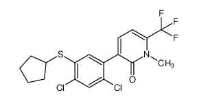 3-(2,4-dichloro-5-(cyclopentylthio)phenyl)-1-methyl-6-(trifluoromethyl)pyridin-2(1H)-one CAS:194237-16-6 manufacturer & supplier