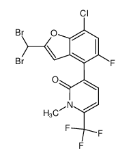 3-(7-chloro-2-dibromomethyl-5-fluorobenzofuran-4-yl)-1-methyl-6-trifluoromethyl-2-(1H)-pyridone CAS:194239-16-2 manufacturer & supplier